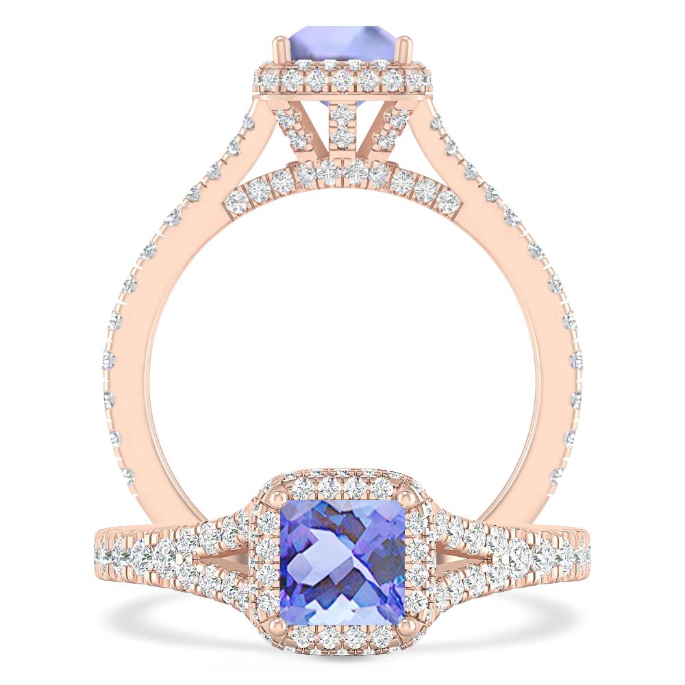 Rose Gold - Tanzanite