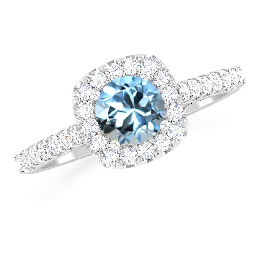 White Gold - Aquamarine