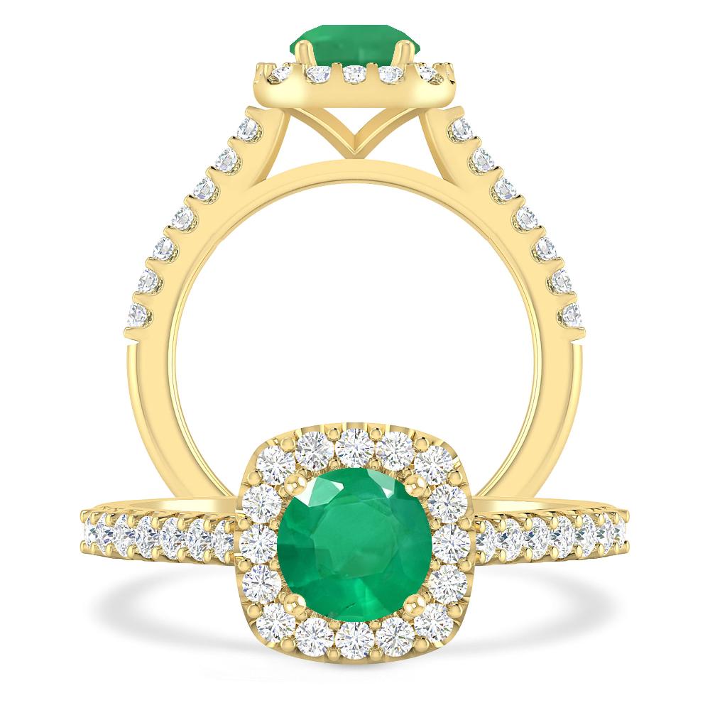 Yellow Gold - Emerald