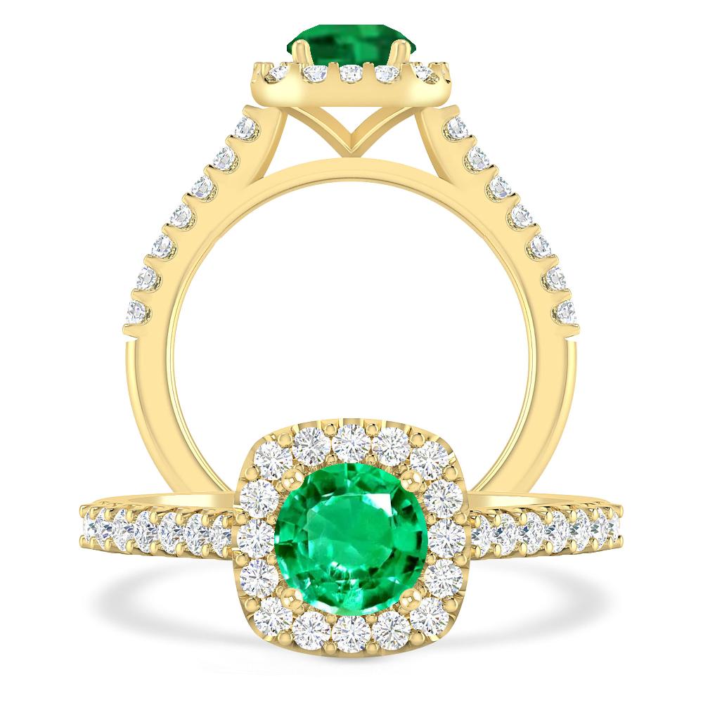 Yellow Gold - Emerald