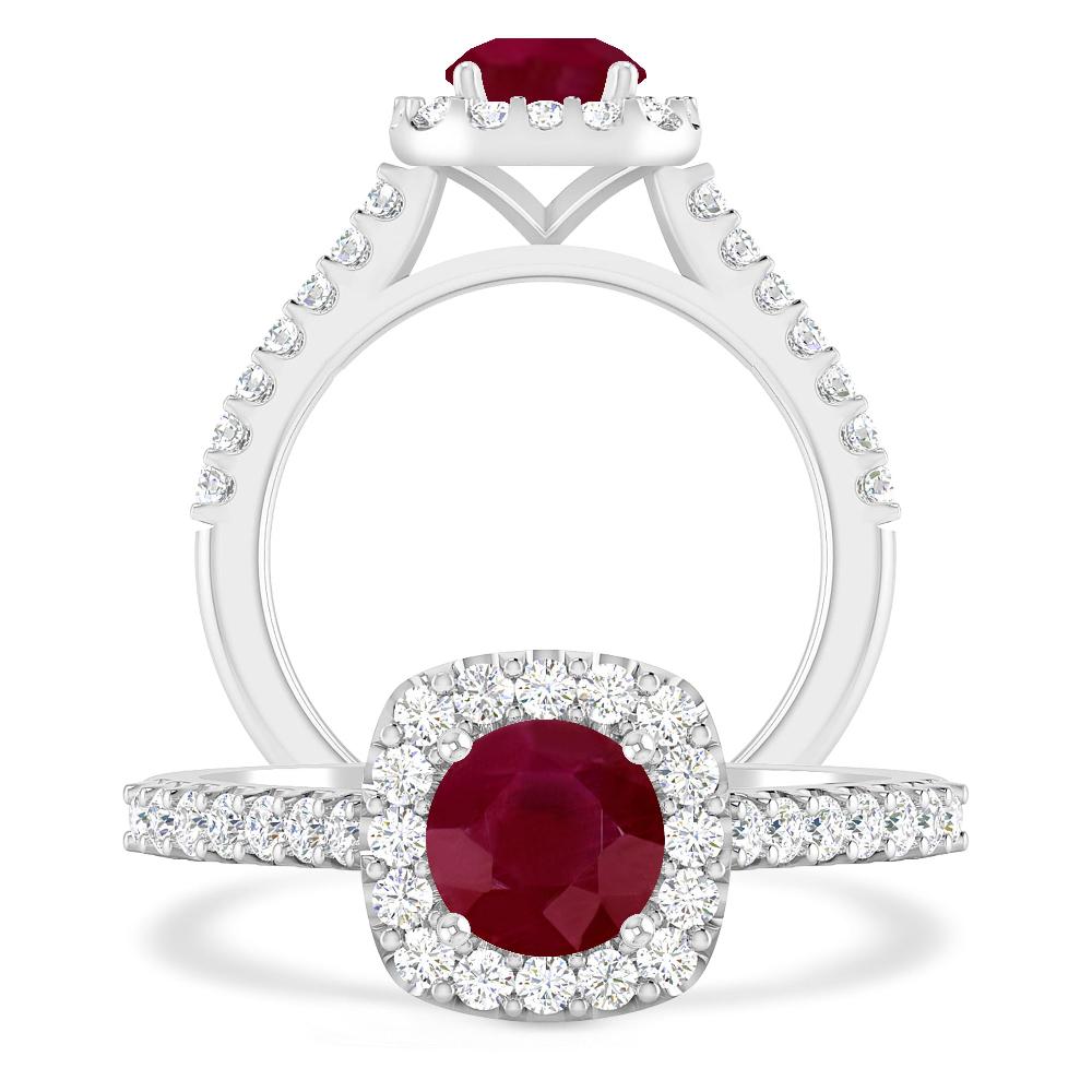 White Gold - Ruby