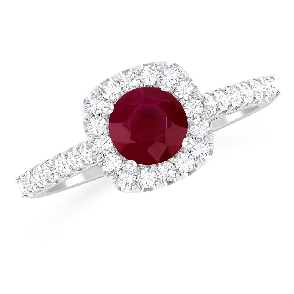 White Gold - Ruby