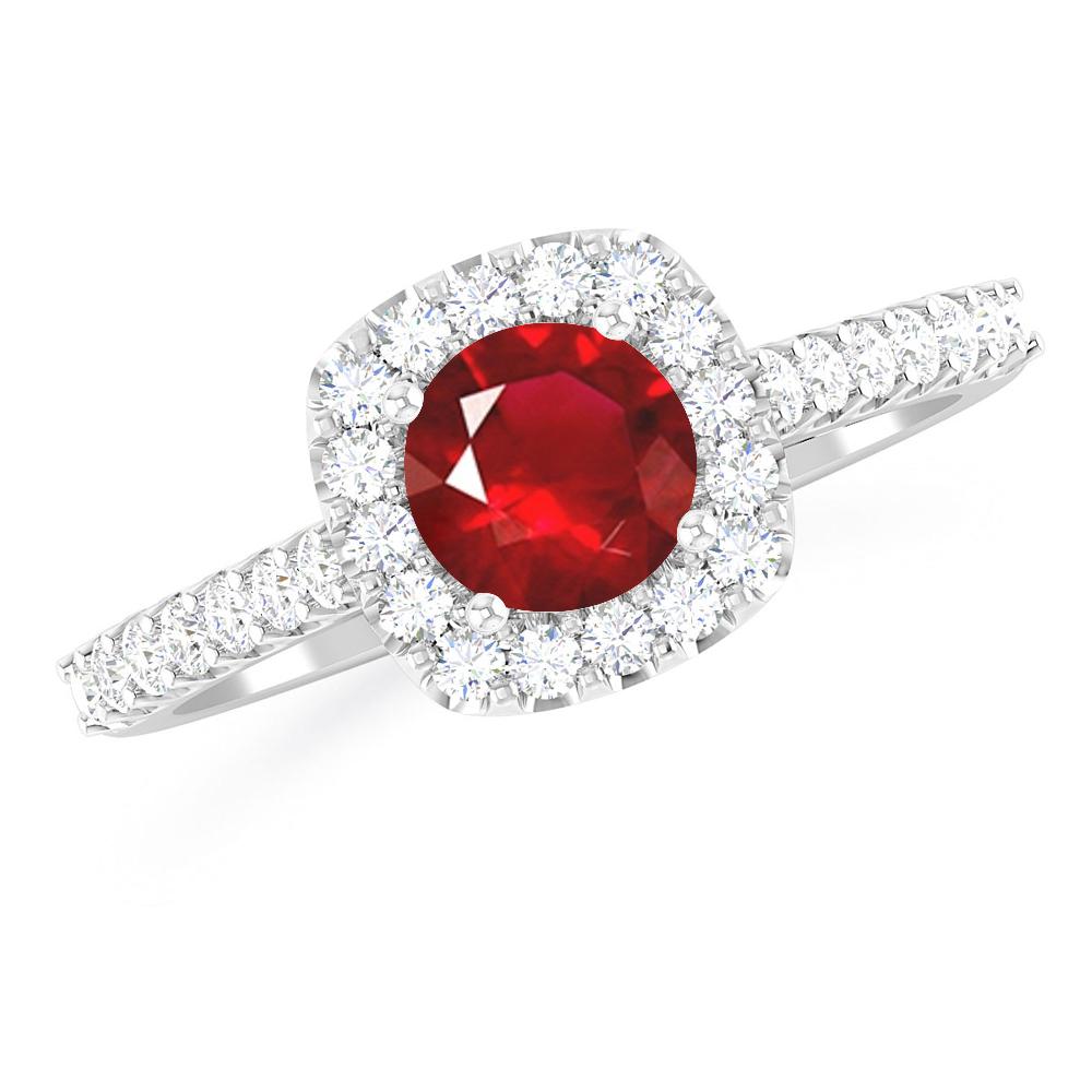 White Gold - Ruby