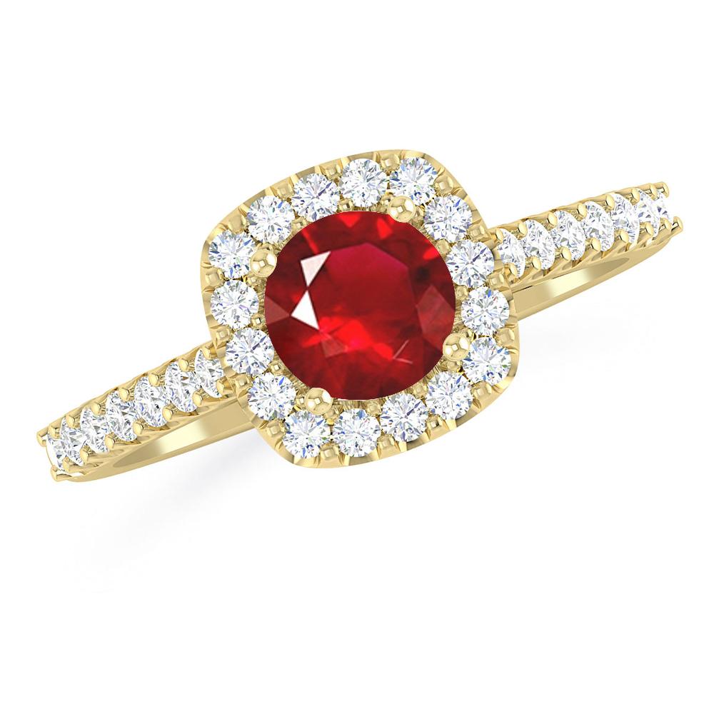 Yellow Gold - Ruby