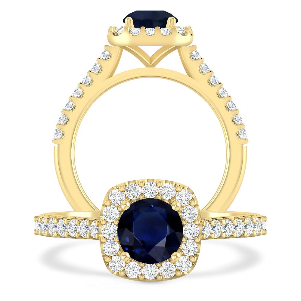Yellow Gold - Sapphire