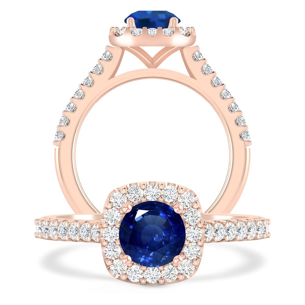 Rose Gold - Sapphire