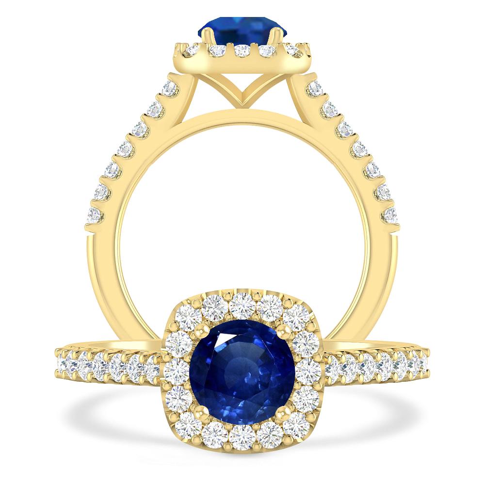 Yellow Gold - Sapphire