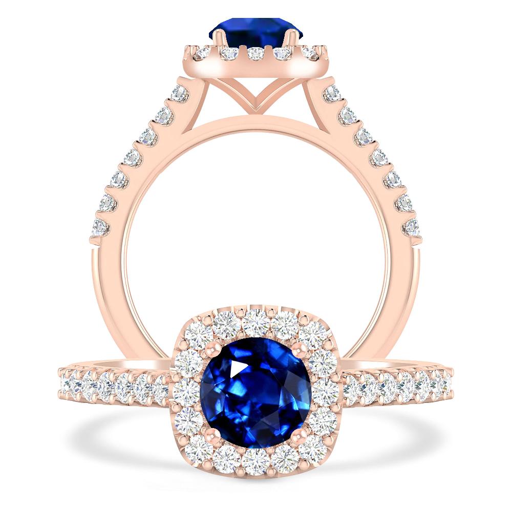 Rose Gold - Sapphire