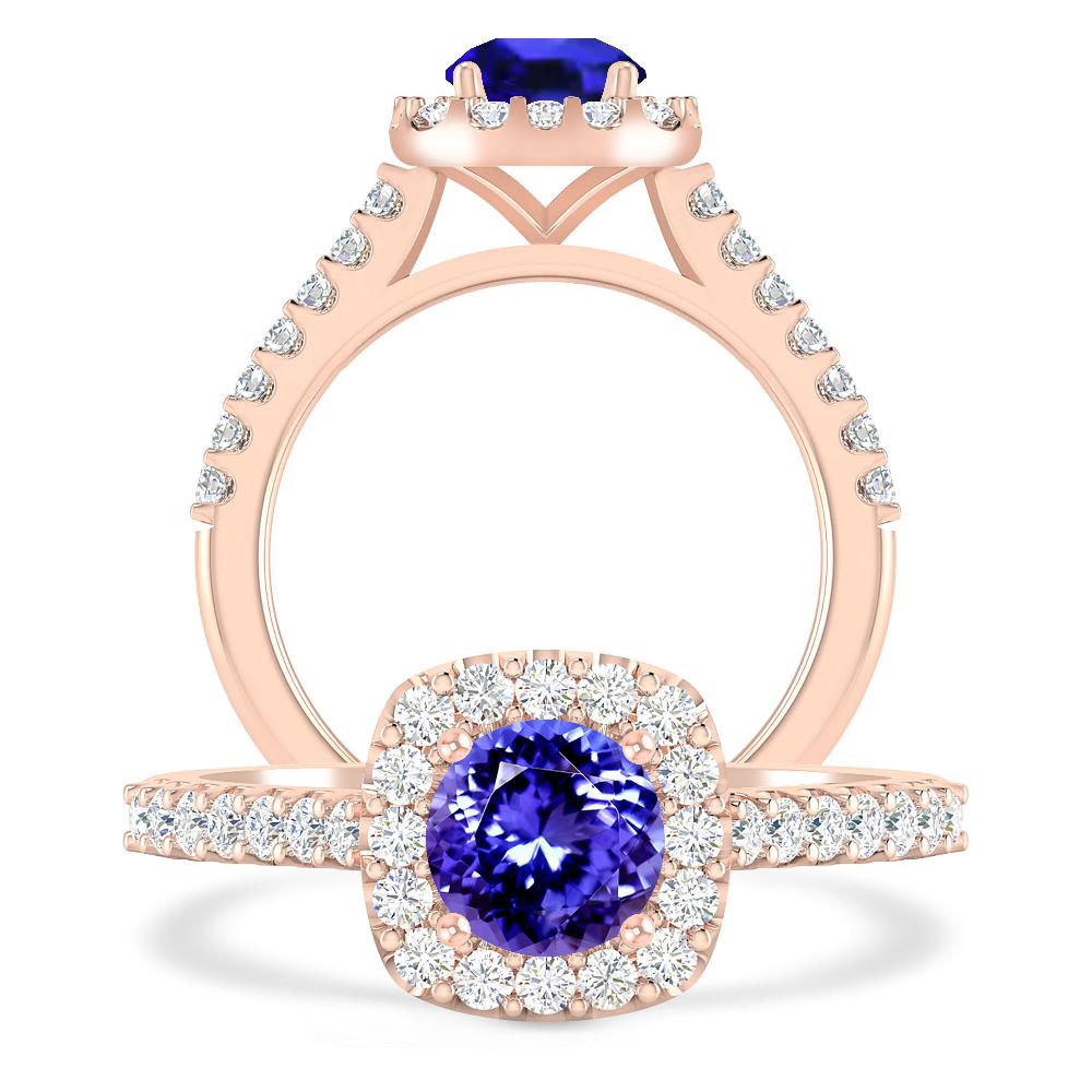 Rose Gold - Tanzanite