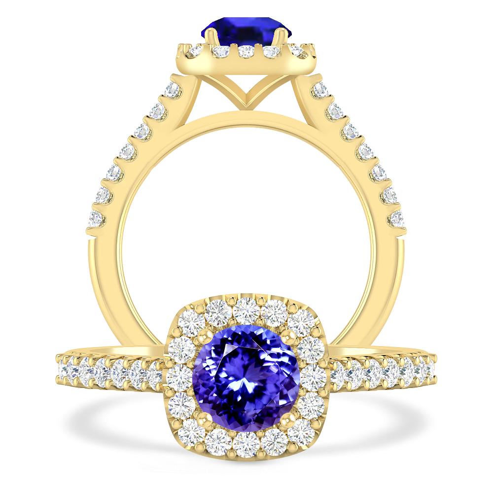 Yellow Gold - Tanzanite