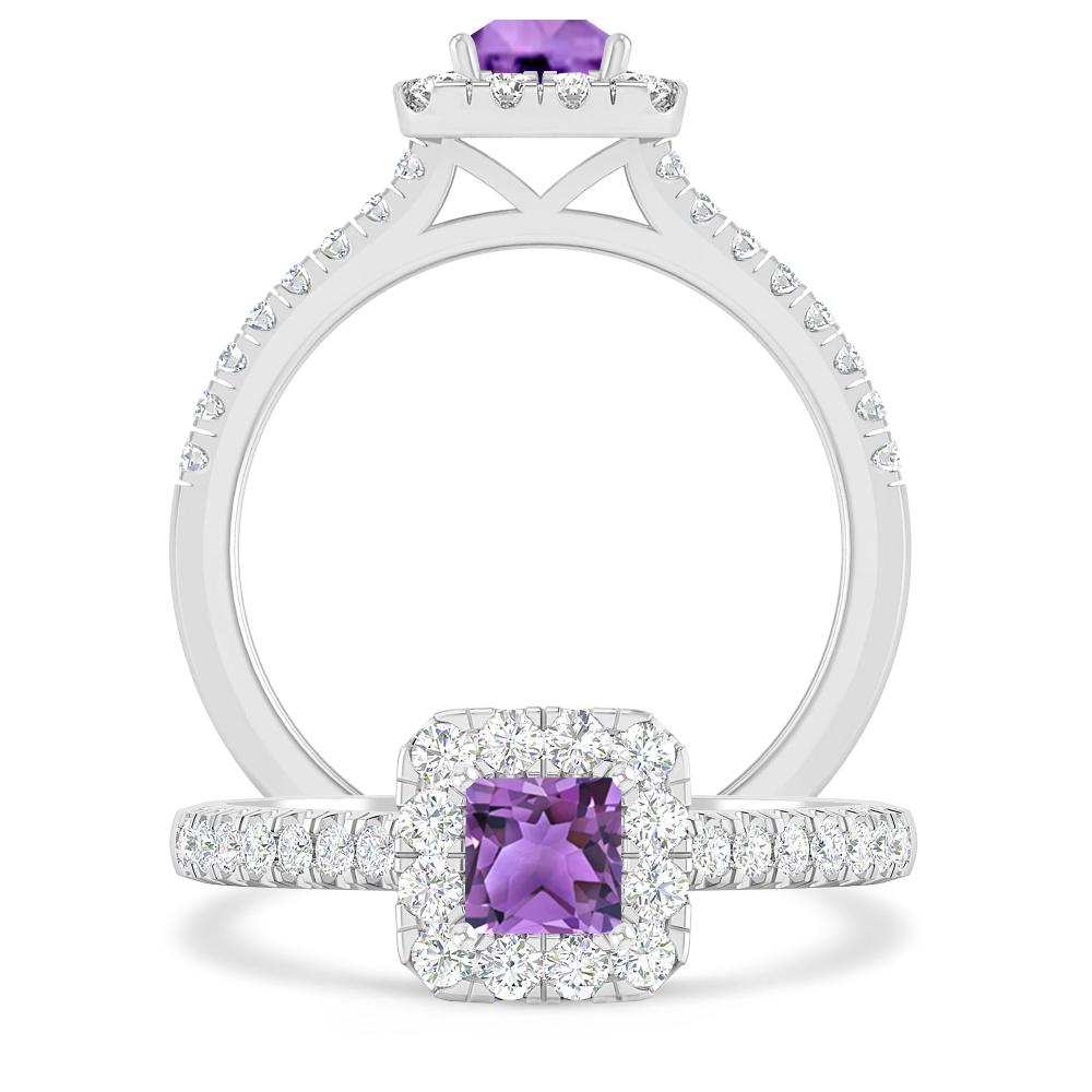 White Gold - Amethyst