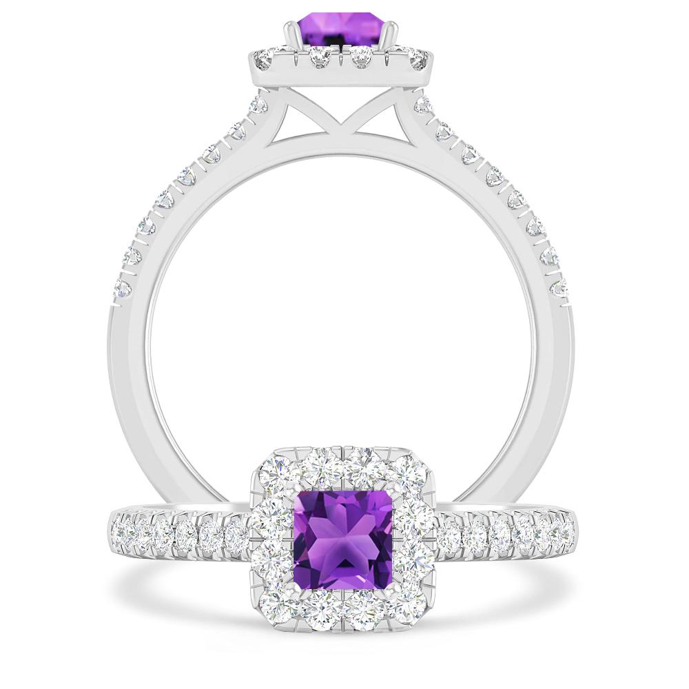 White Gold - Amethyst