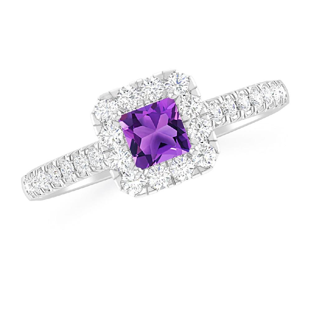 White Gold - Amethyst