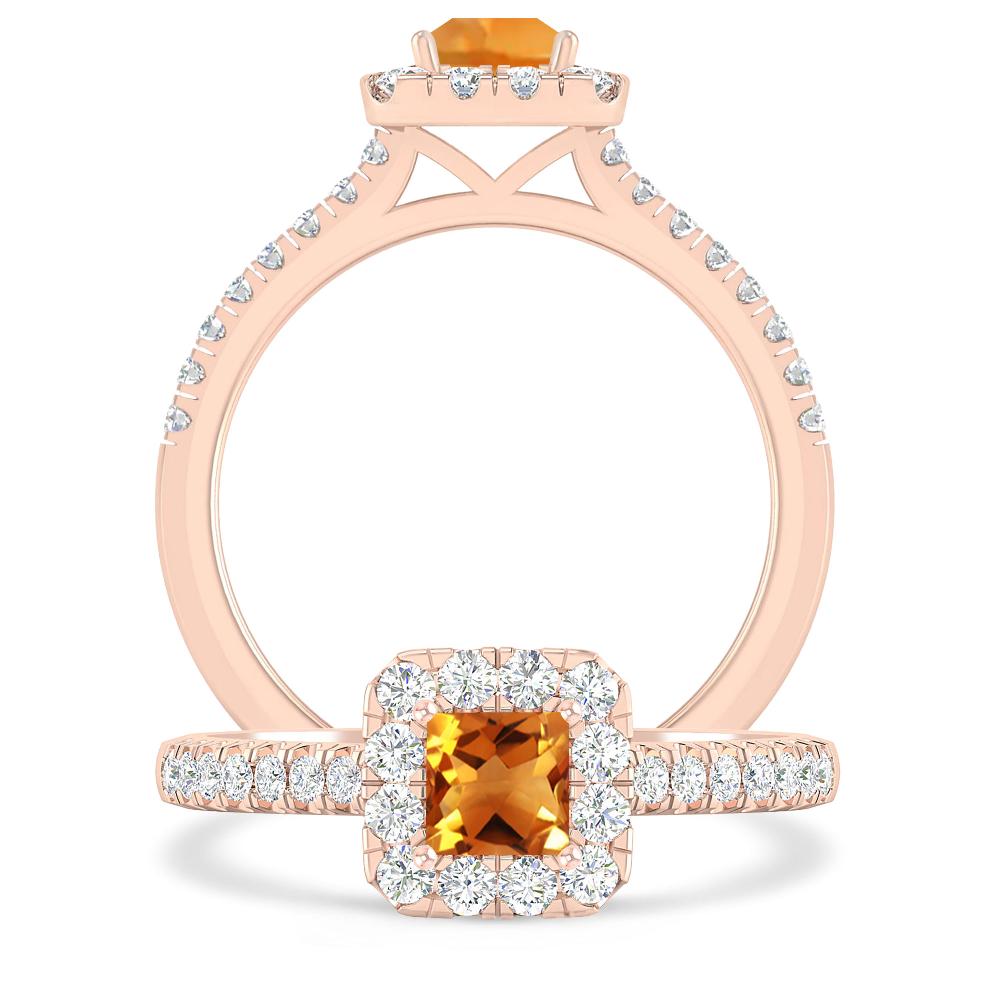 Rose Gold - Citrine