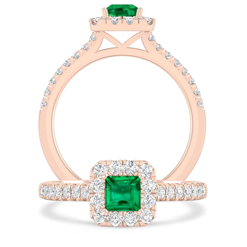 Rose Gold - Emerald