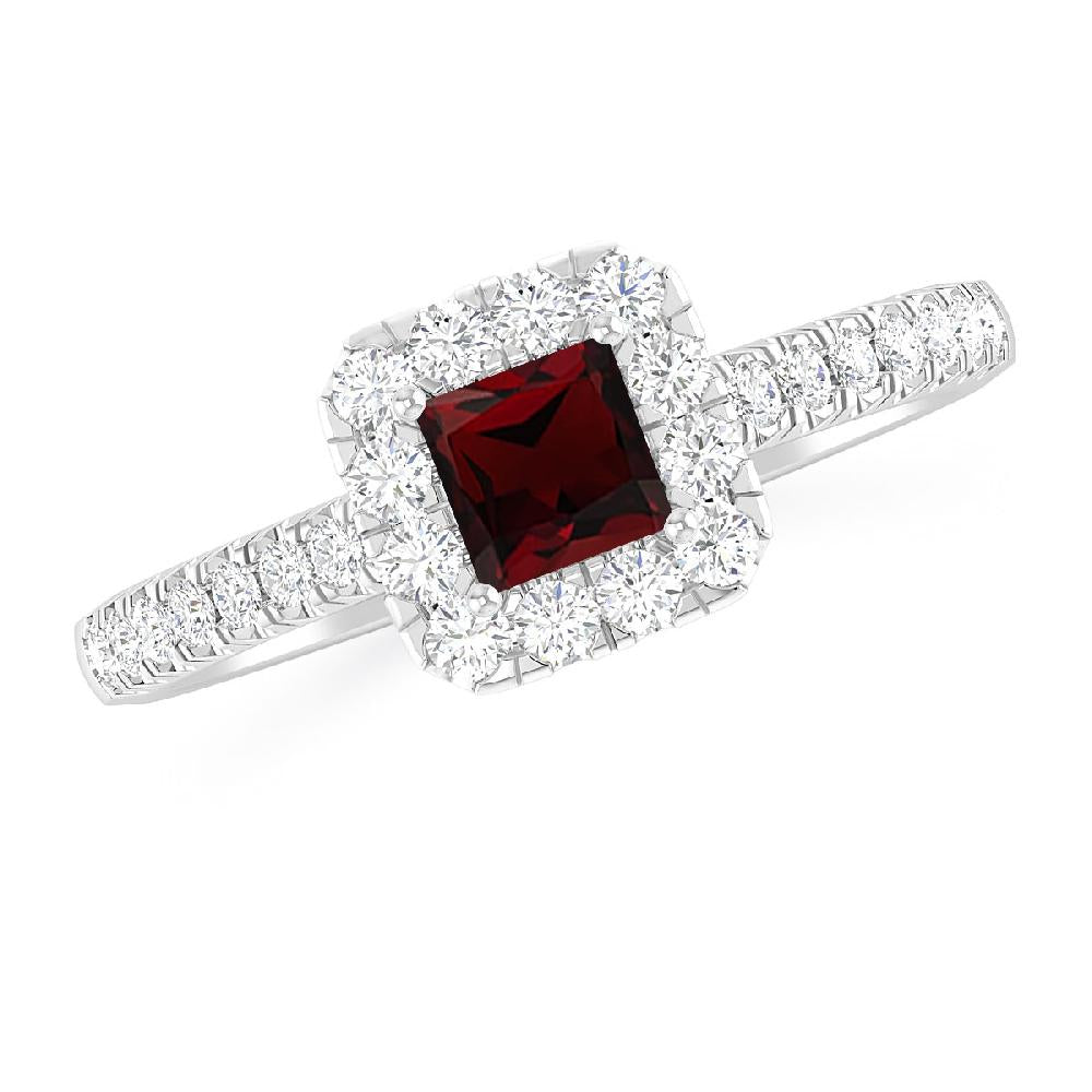 White Gold - Garnet