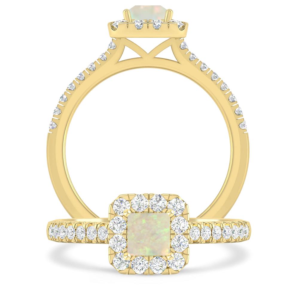 Yellow Gold - Opal