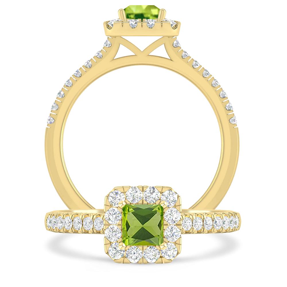 Yellow Gold - Peridot