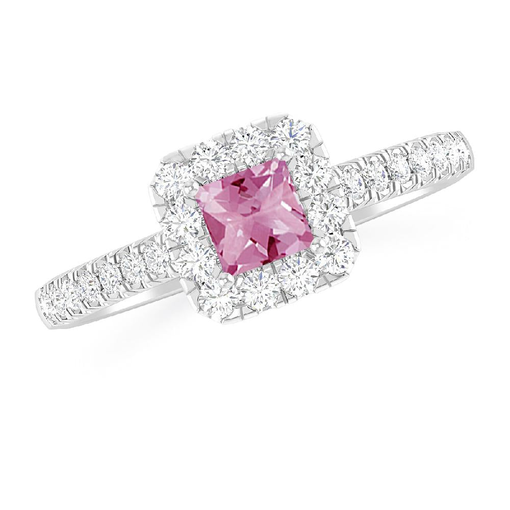 White Gold - Pink Tourmaline