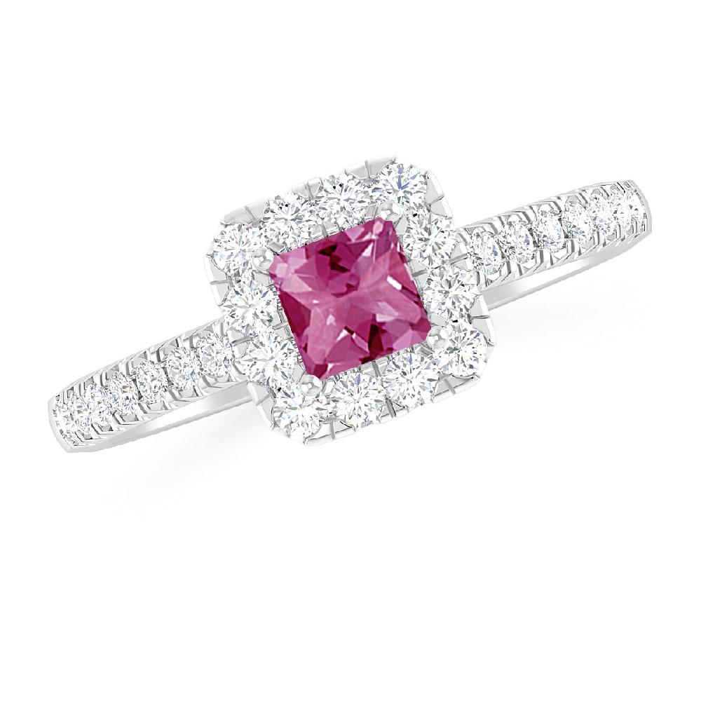 White Gold - Pink Tourmaline