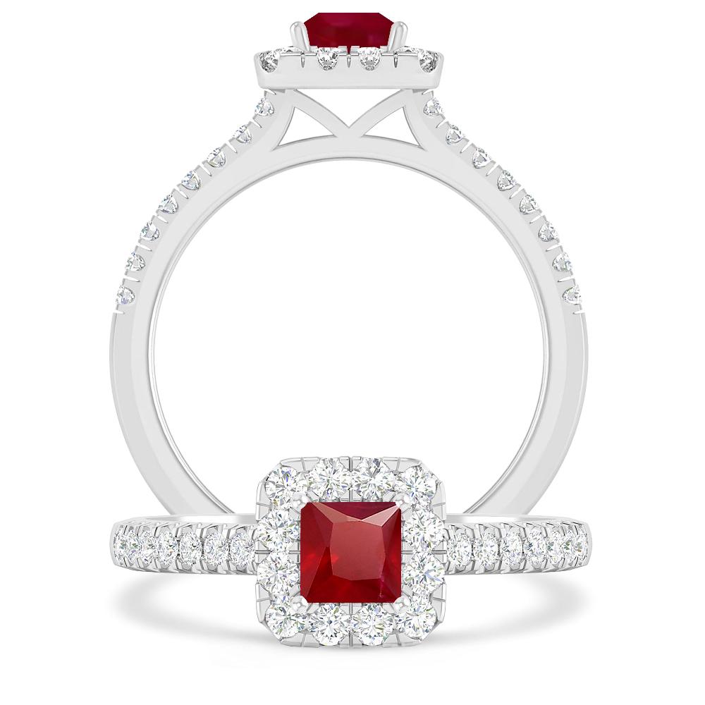 White Gold - Ruby