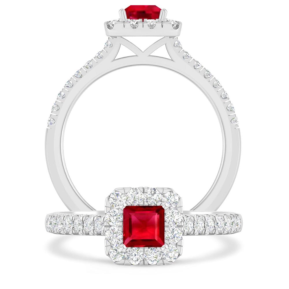 White Gold - Ruby