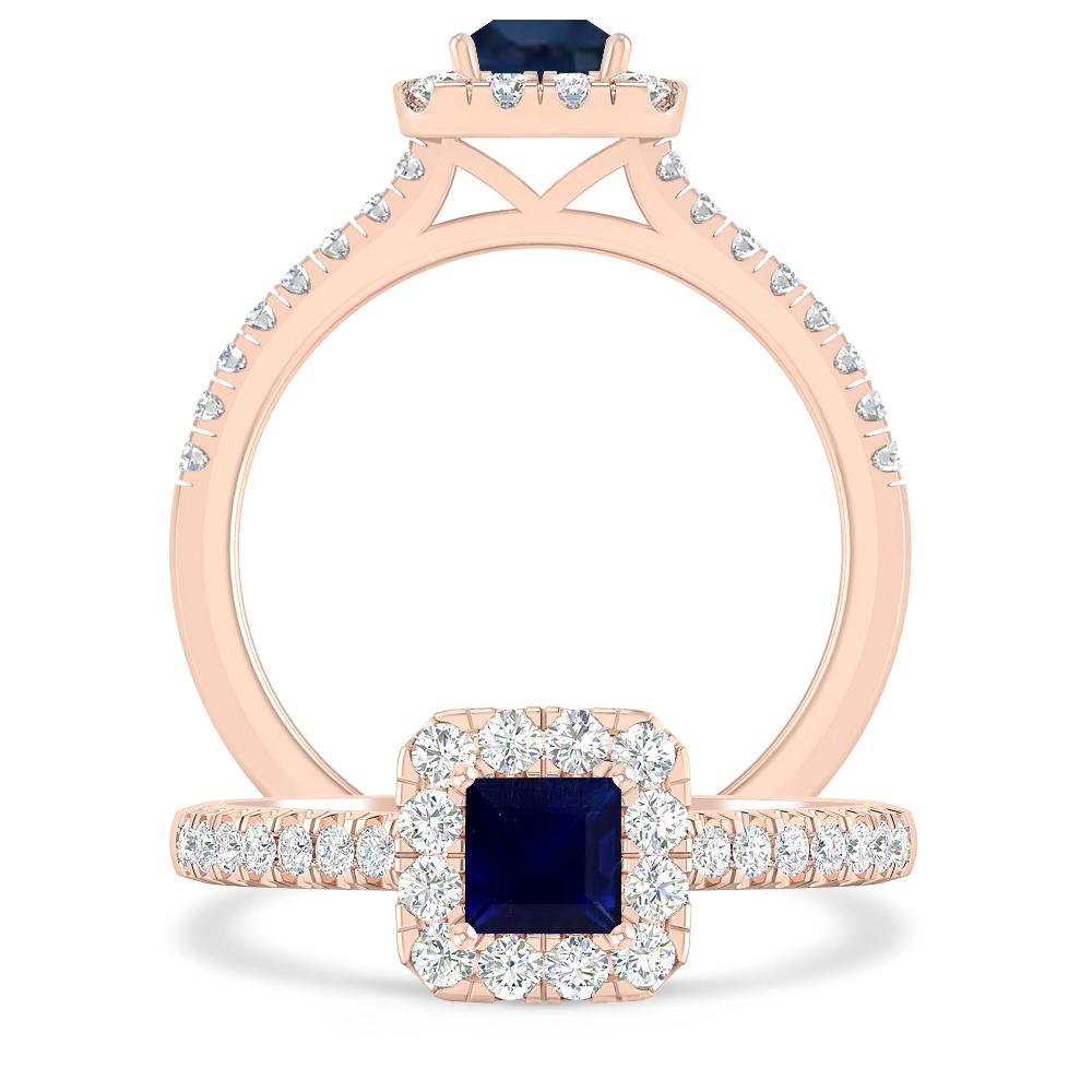 Rose Gold - Sapphire