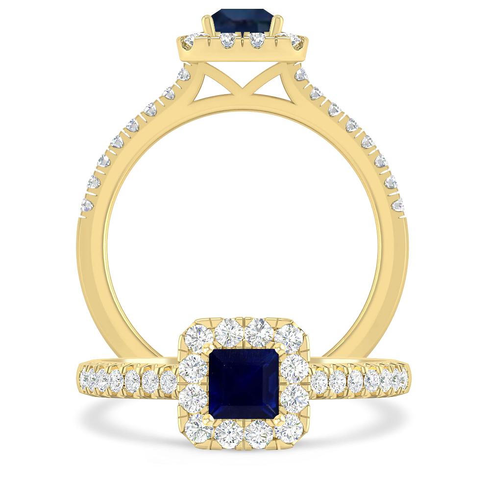 Yellow Gold - Sapphire