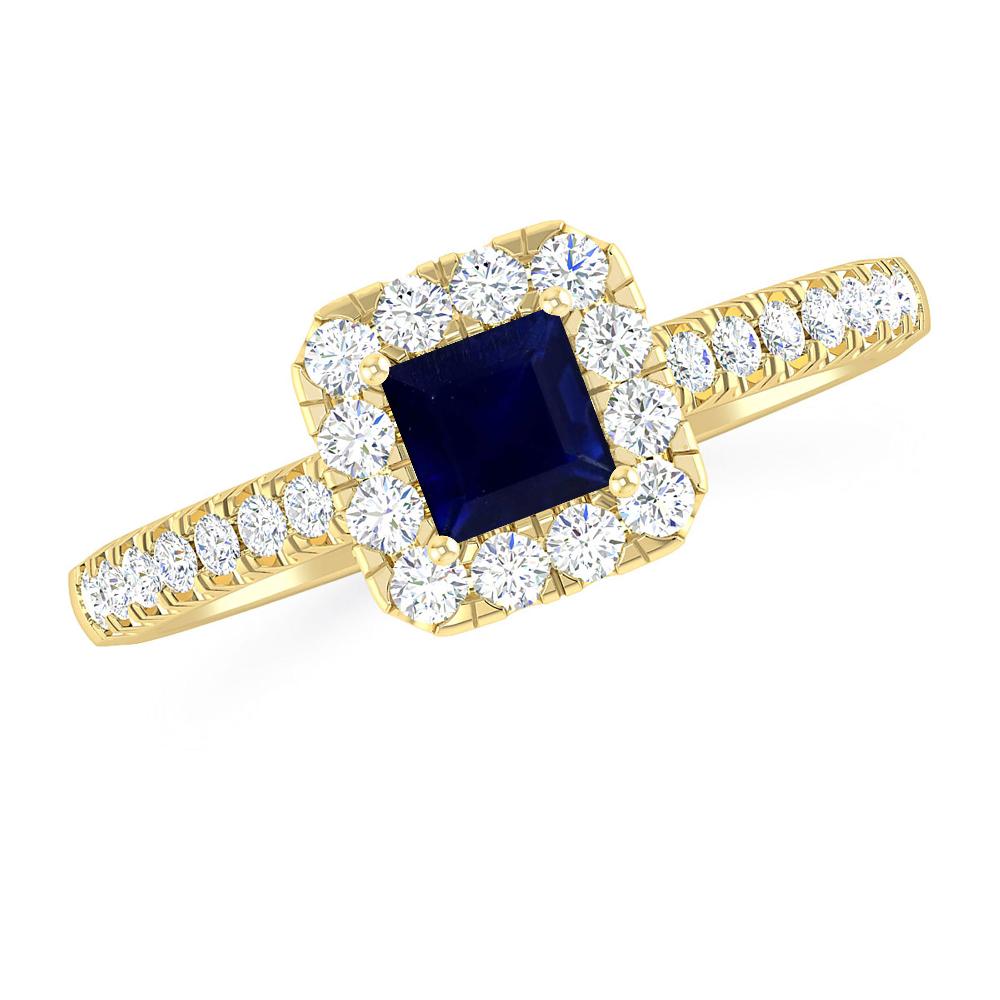 Yellow Gold - Sapphire