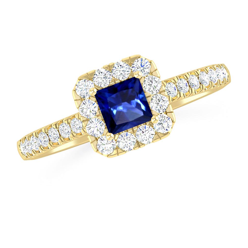 Yellow Gold - Sapphire