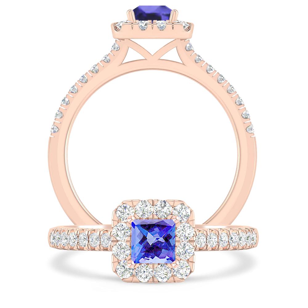 Rose Gold - Tanzanite