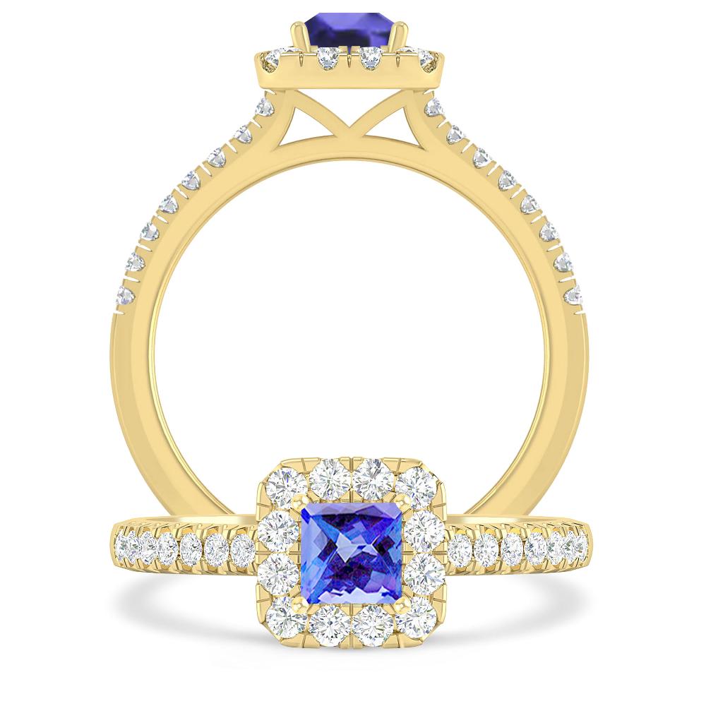 Yellow Gold - Tanzanite