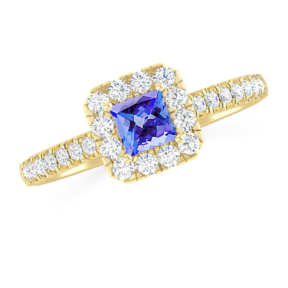 Yellow Gold - Tanzanite