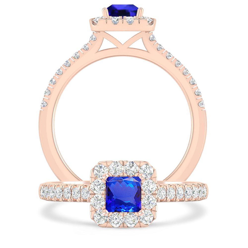 Rose Gold - Tanzanite