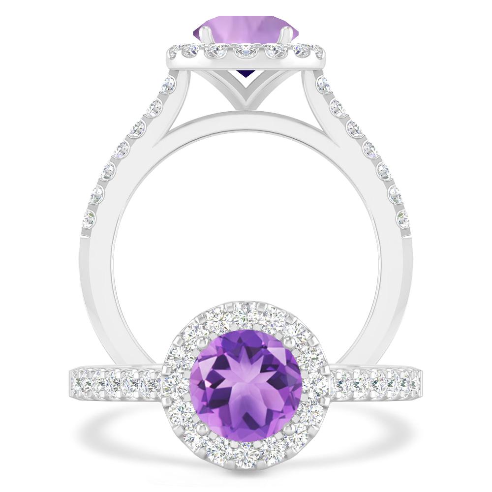 White Gold - Amethyst