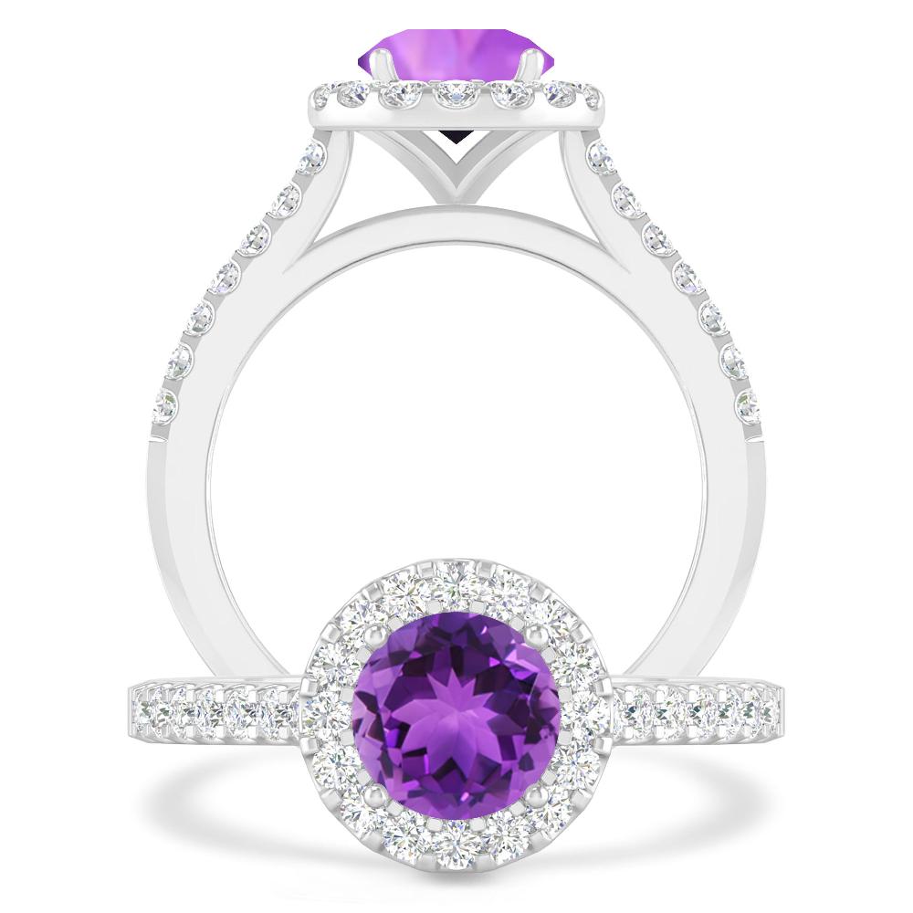 White Gold - Amethyst