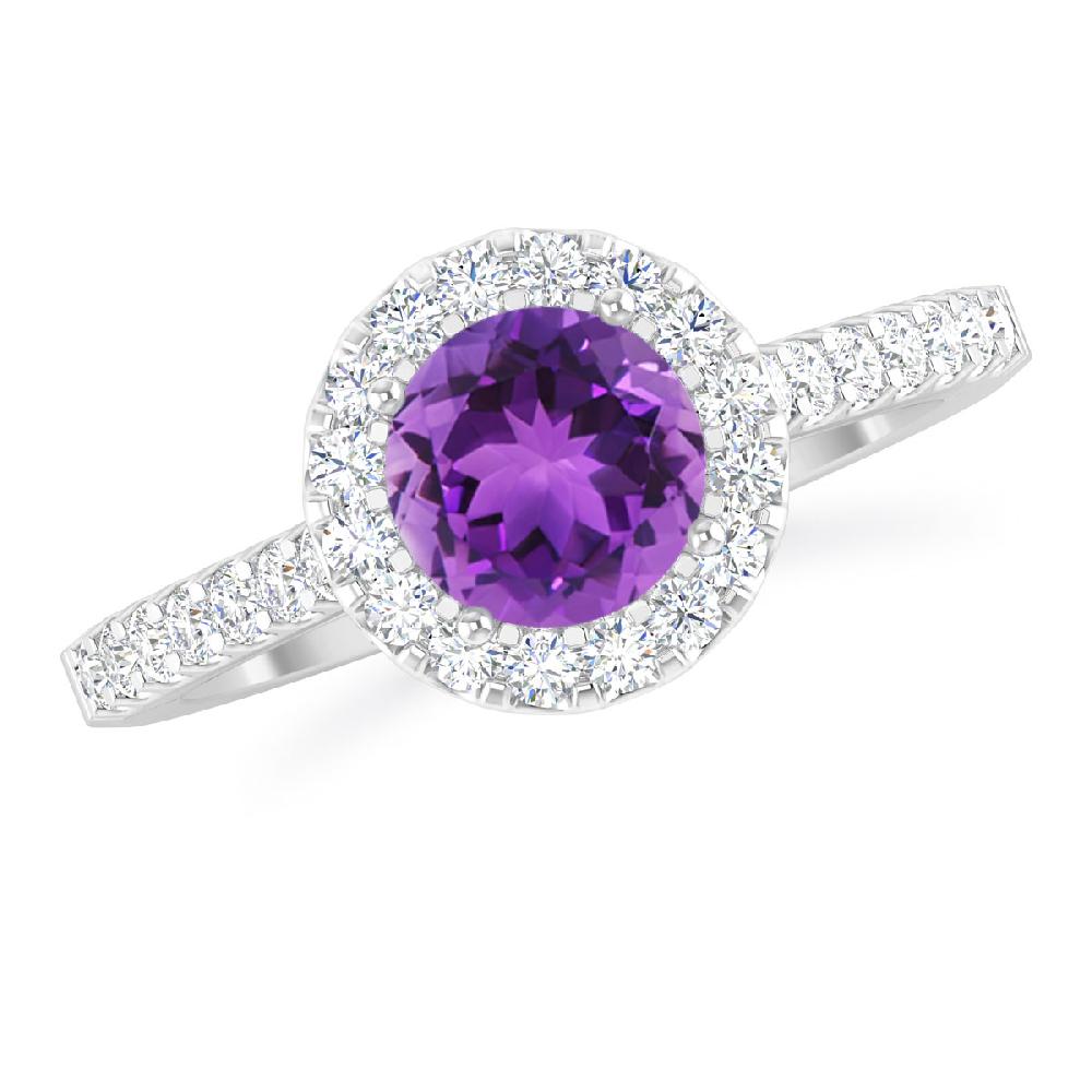 White Gold - Amethyst