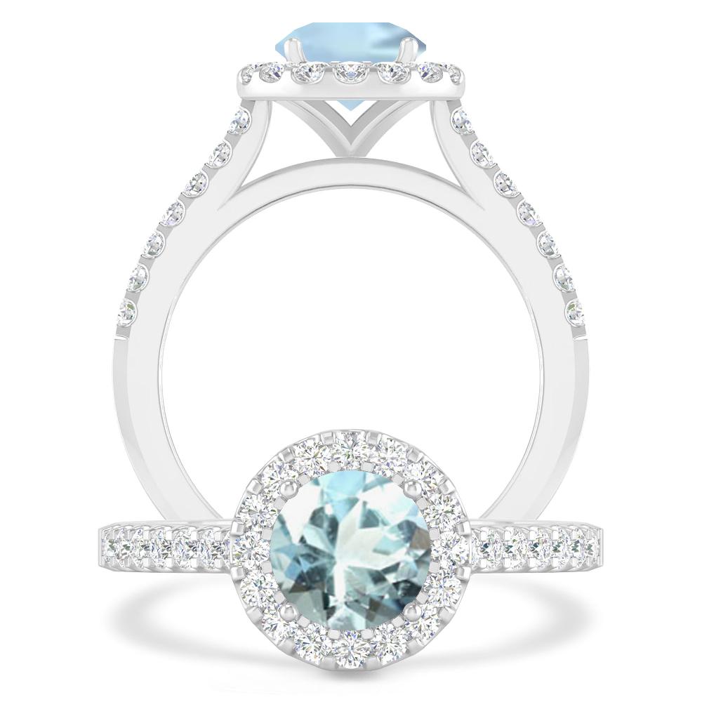 White Gold - Aquamarine