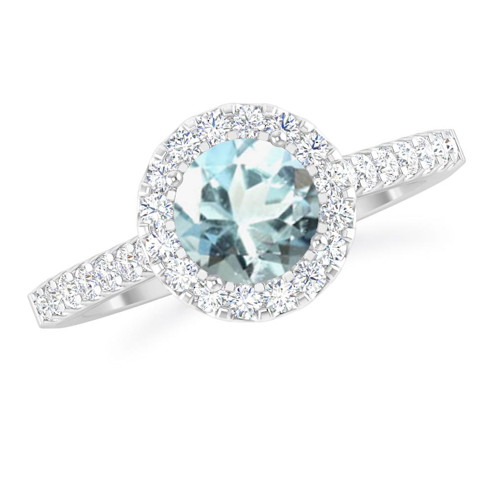 White Gold - Aquamarine