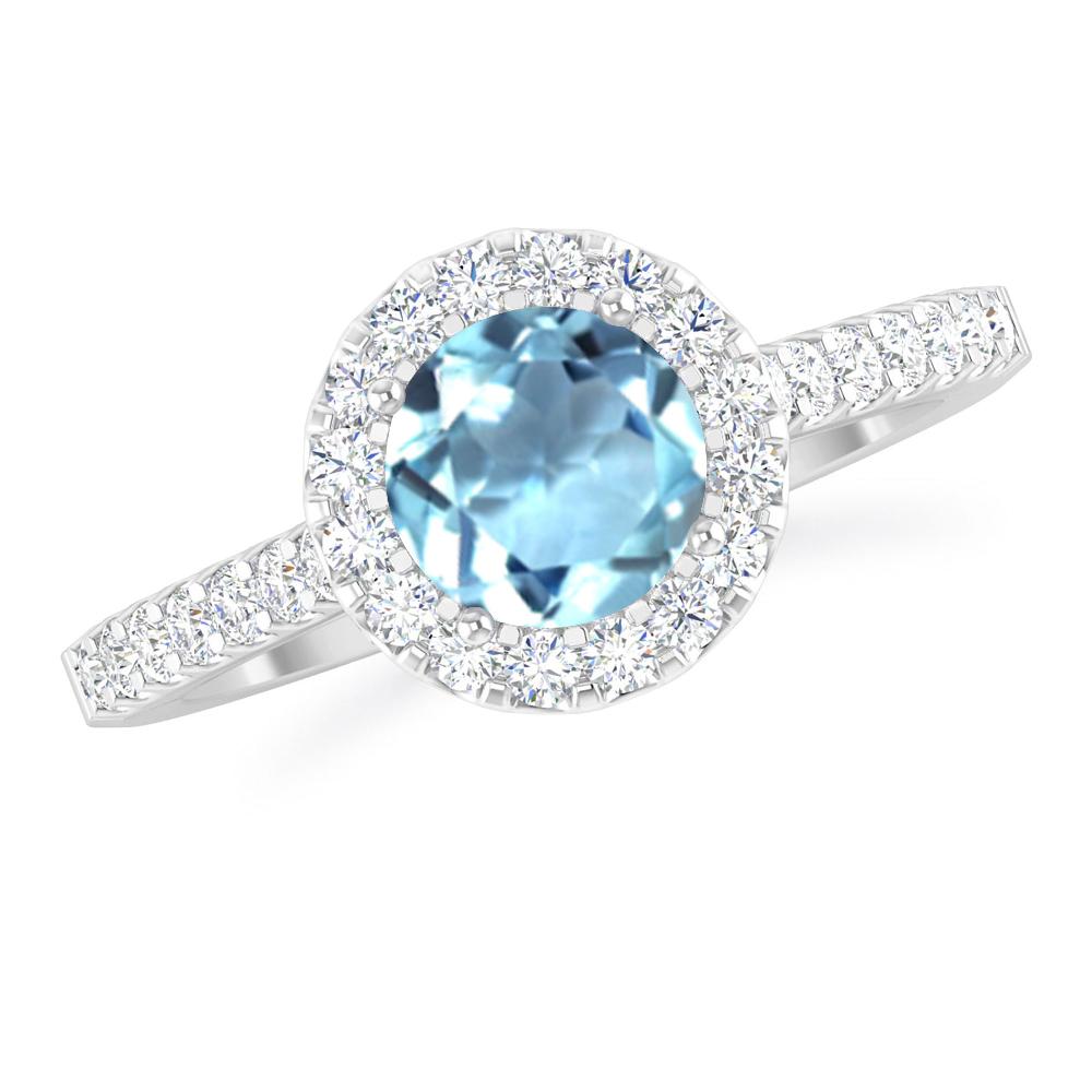 White Gold - Aquamarine