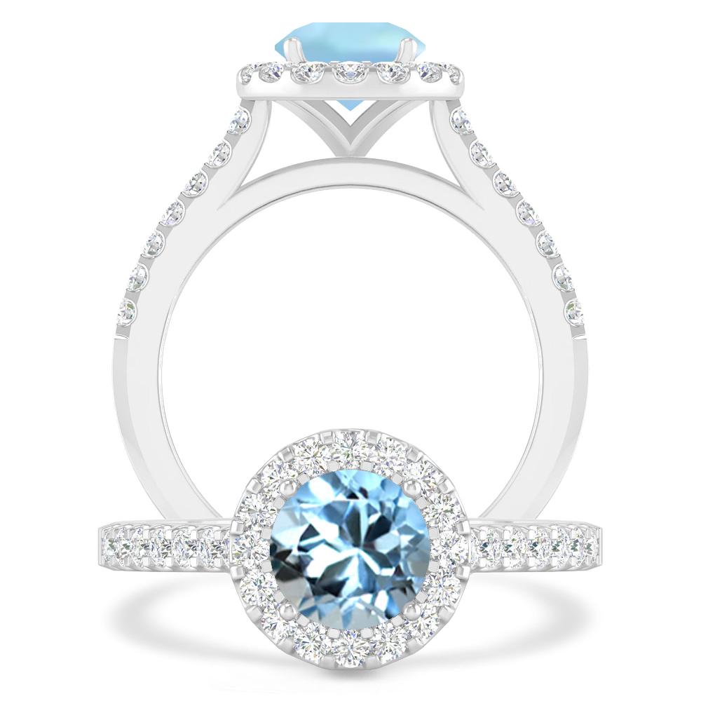 White Gold - Aquamarine