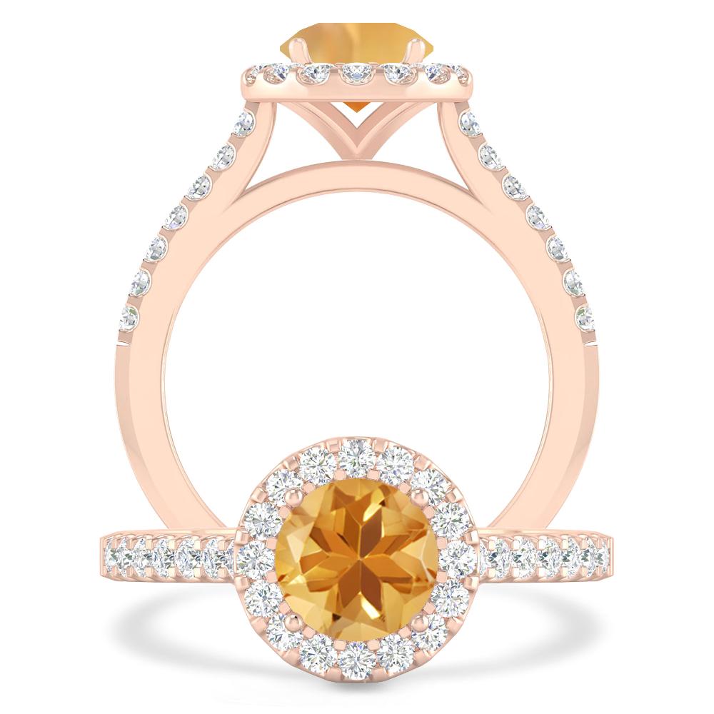 Rose Gold - Citrine