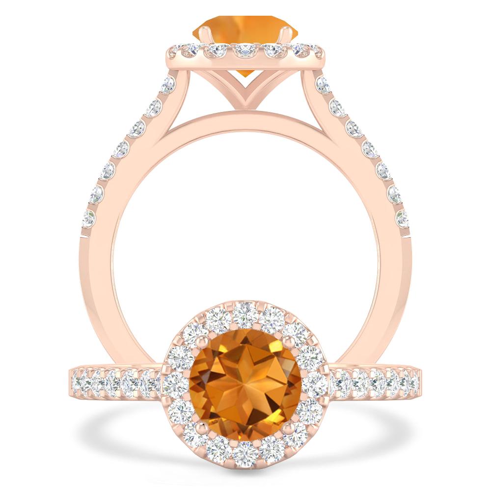 Rose Gold - Citrine
