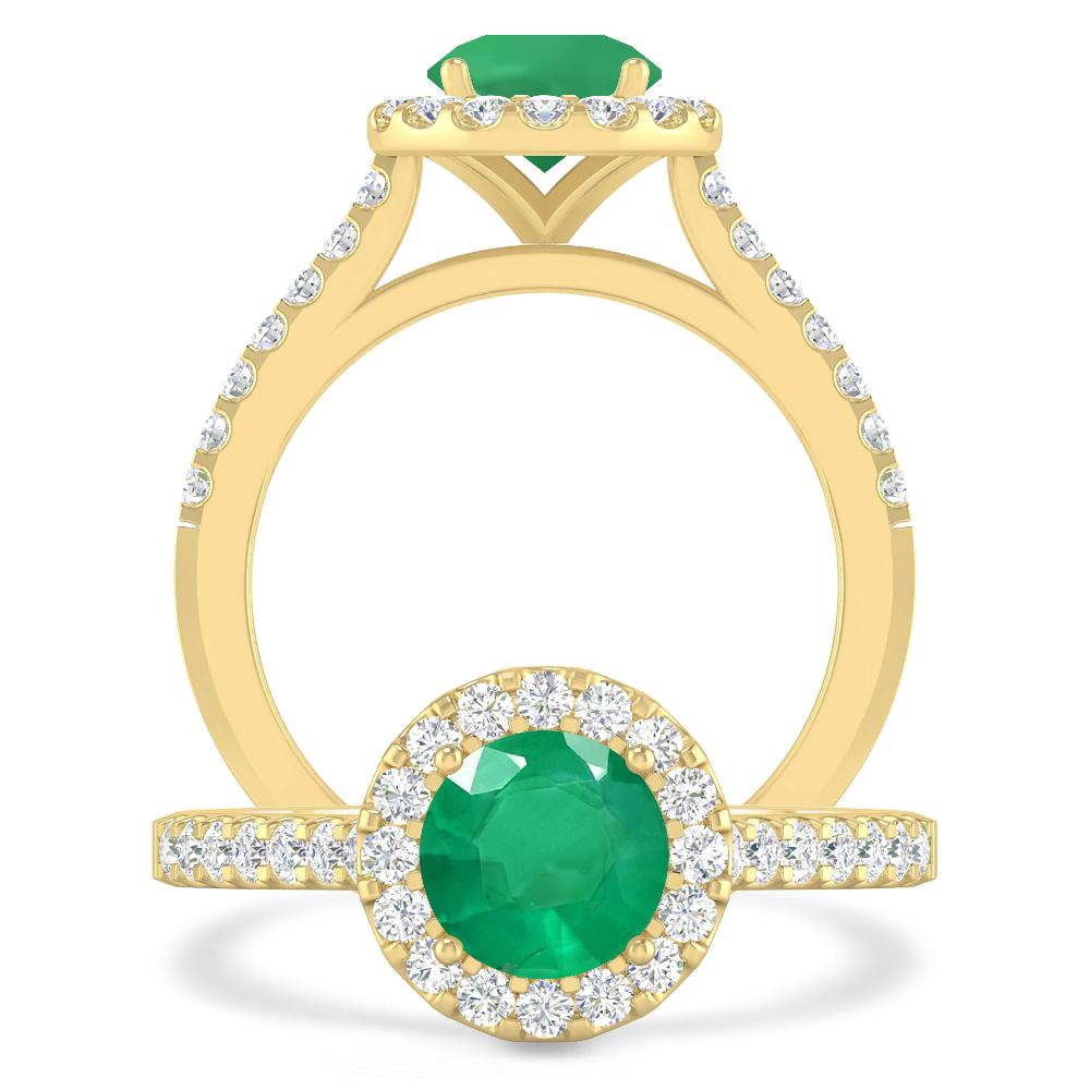 Yellow Gold - Emerald