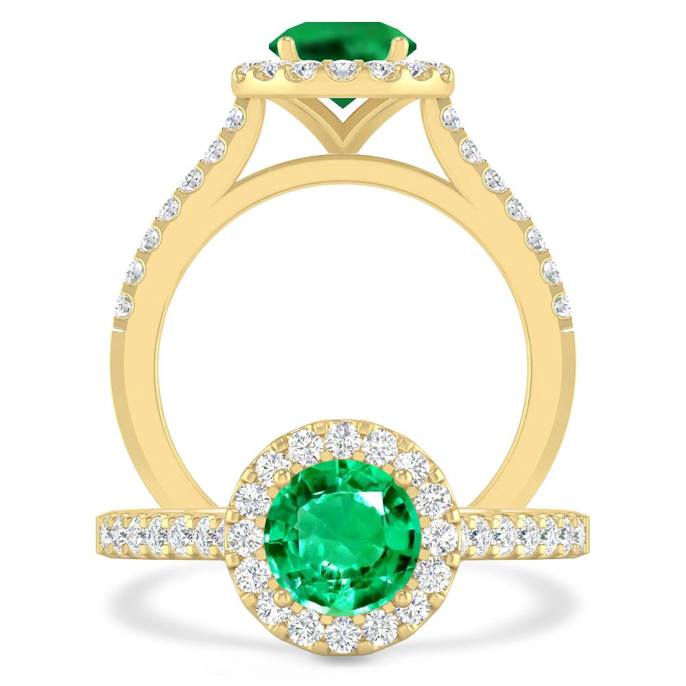 Yellow Gold - Emerald