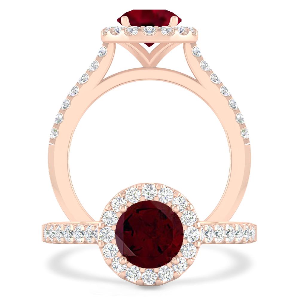 Rose Gold - Garnet