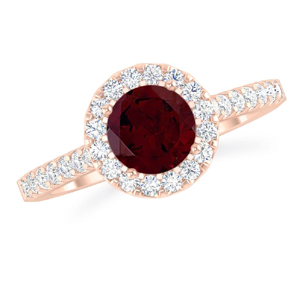 Rose Gold - Garnet