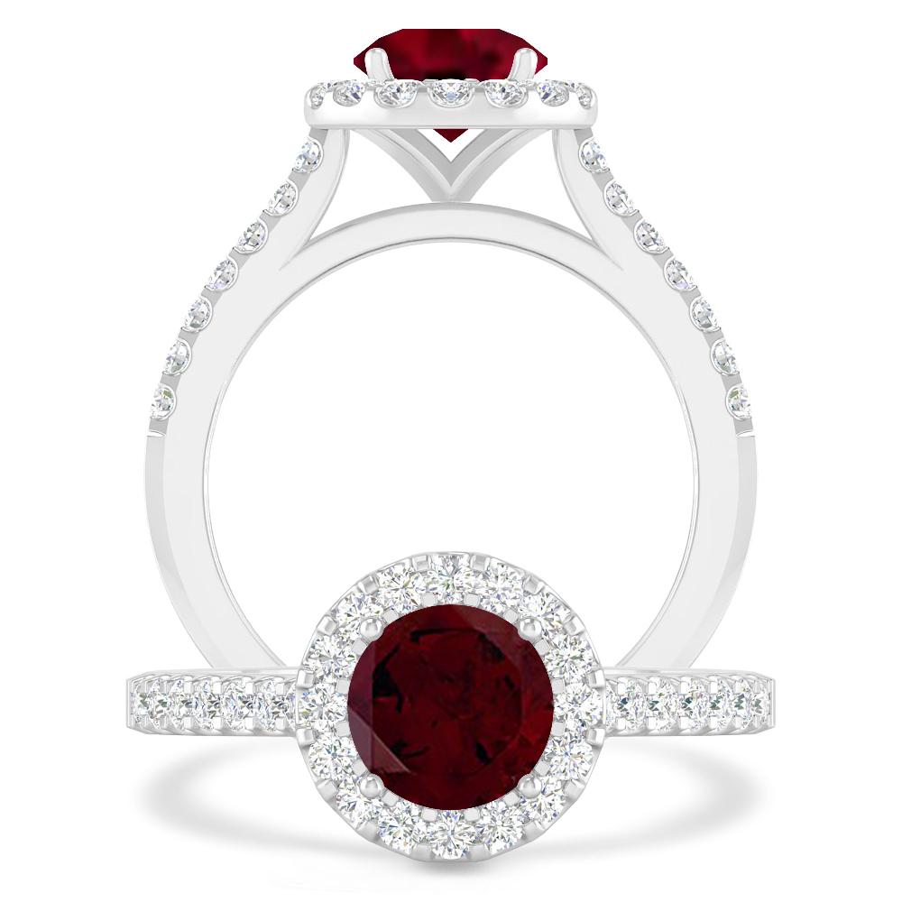 White Gold - Garnet