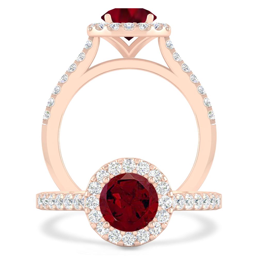 Rose Gold - Garnet