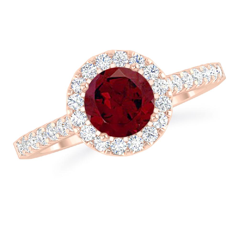 Rose Gold - Garnet